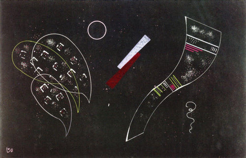 Pesado entre leves (Wassily Kandinsky) - Reprodução com Qualidade Museu