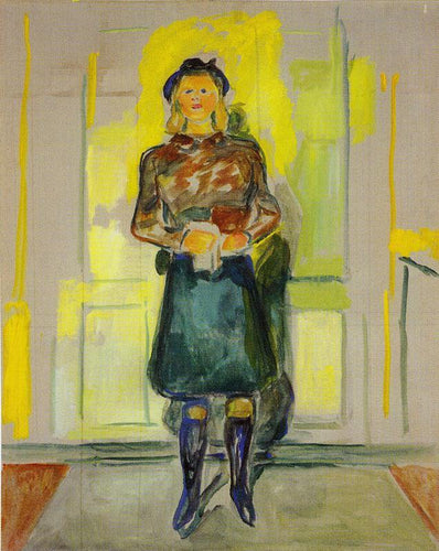 Visitando em Ekely (Edvard Munch) - Reprodução com Qualidade Museu