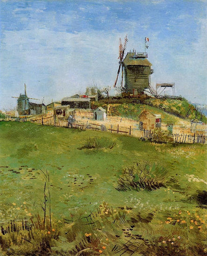 Le Moulin De La Gallette (Vincent Van Gogh) - Reprodução com Qualidade Museu