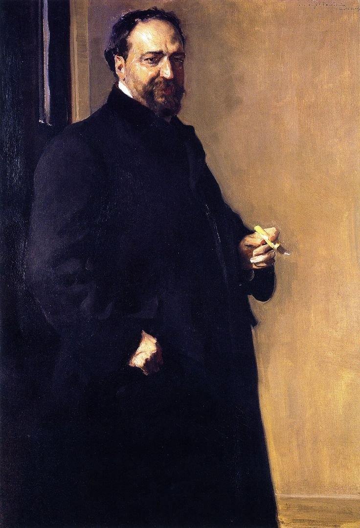 Vicente Blasco Ibanez (Joaquin Sorolla) - Reprodução com Qualidade Museu