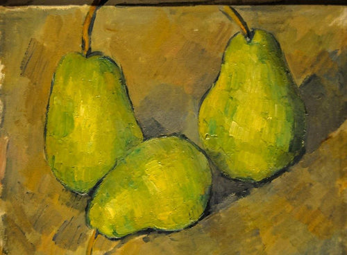 Três peras (Paul Cézanne) - Reprodução com Qualidade Museu