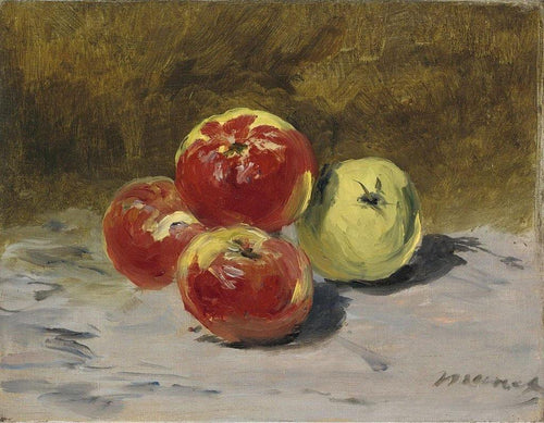 Quatro maçãs (Edouard Manet) - Reprodução com Qualidade Museu