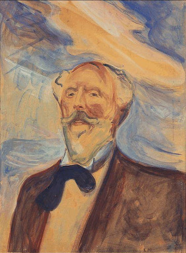Holger Drachmann (Edvard Munch) - Reprodução com Qualidade Museu