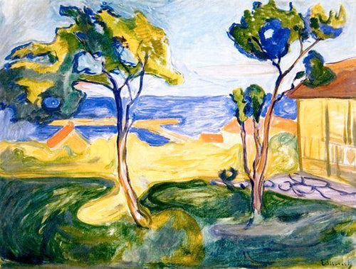 O jardim em Asgardstrand (Edvard Munch) - Reprodução com Qualidade Museu