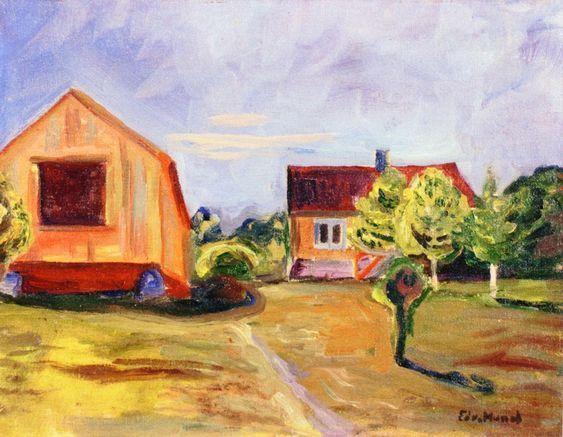 Casa e Estúdio Munchs em Asgardstrand (Edvard Munch) - Reprodução com Qualidade Museu