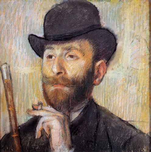 Retrato de Zachary Zakarian (Edgar Degas) - Reprodução com Qualidade Museu