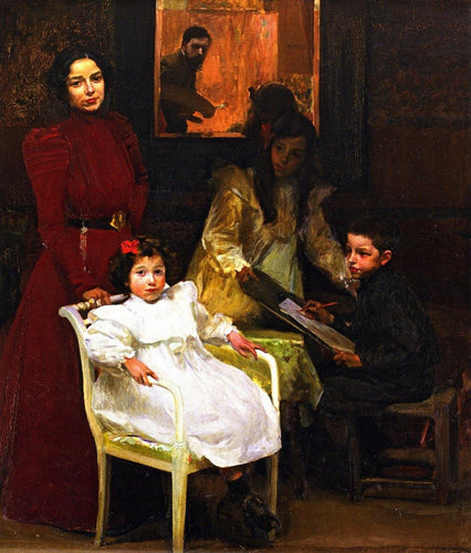 Minha família (Joaquin Sorolla) - Reprodução com Qualidade Museu