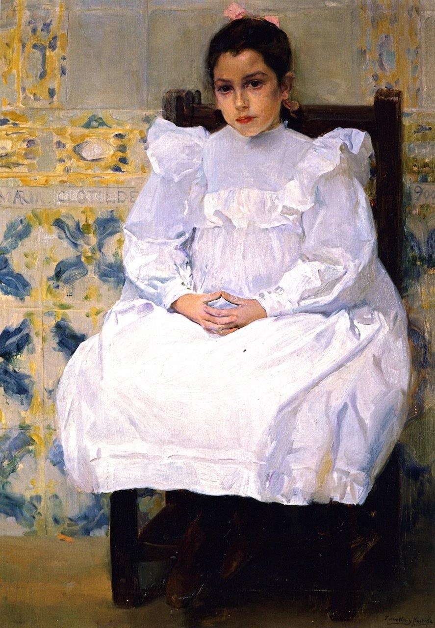 Mariana De Pontejos - Maria Clotilde (Joaquin Sorolla) - Reprodução com Qualidade Museu