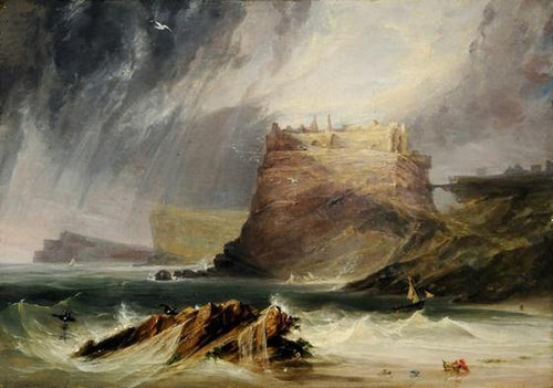 Castelo Dunbar (Joseph Mallord William Turner) - Reprodução com Qualidade Museu