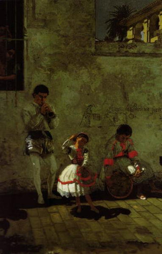 Uma cena de rua em Sevilha (Thomas Eakins) - Reprodução com Qualidade Museu