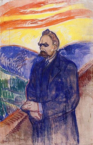 Friedrich Nietzsche (Edvard Munch) - Reprodução com Qualidade Museu