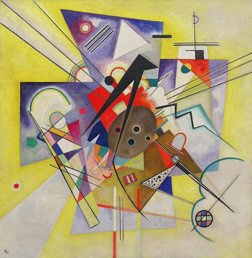 Acompanhamento Amarelo (Wassily Kandinsky) - Reprodução com Qualidade Museu