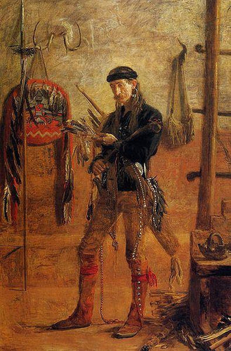 Retrato de Frank Hamilton Cushing (Thomas Eakins) - Reprodução com Qualidade Museu