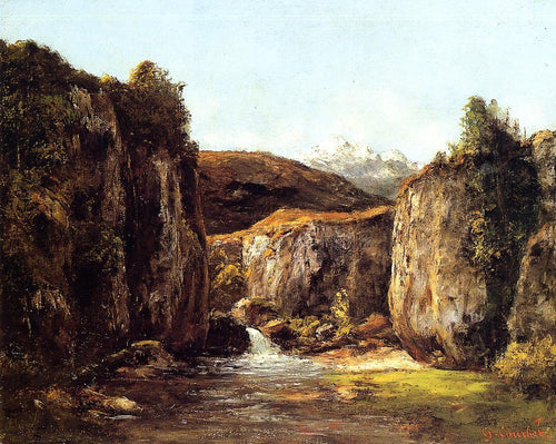 A fonte entre as rochas do Doubs