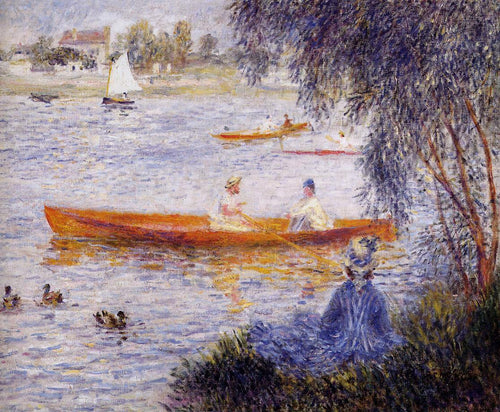 Passeios de barco em Argenteuil (Pierre-Auguste Renoir) - Reprodução com Qualidade Museu