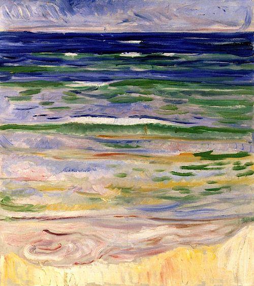Seascape From Warnemunde (Edvard Munch) - Reprodução com Qualidade Museu