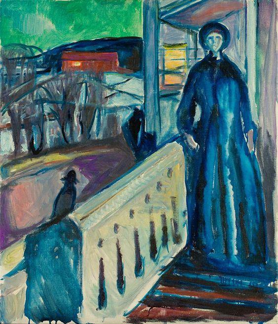 Na escada da varanda (Edvard Munch) - Reprodução com Qualidade Museu