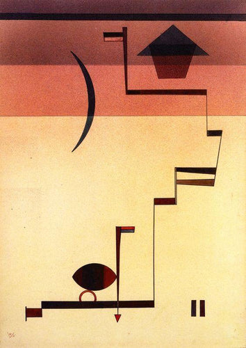 Angular (Wassily Kandinsky) - Reprodução com Qualidade Museu