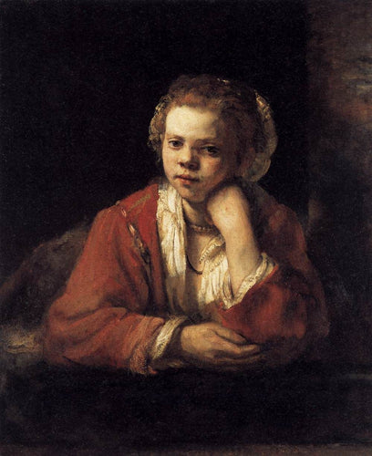 Rapariga na janela (Rembrandt) - Reprodução com Qualidade Museu