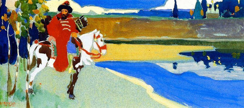 Cavaleiro russo (Wassily Kandinsky) - Reprodução com Qualidade Museu