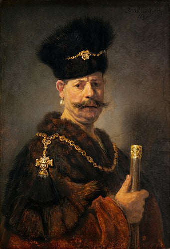 Um nobre polonês (Rembrandt) - Reprodução com Qualidade Museu