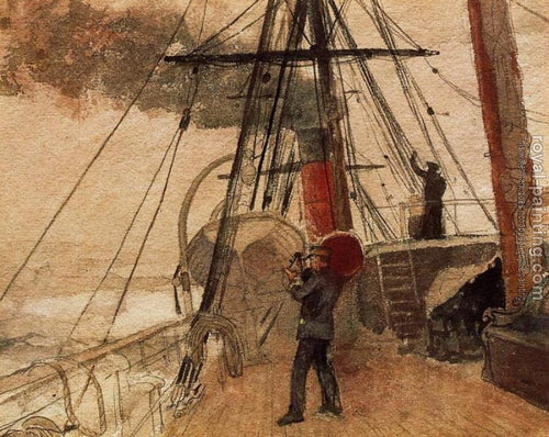 Observações a bordo (Winslow Homer) - Reprodução com Qualidade Museu