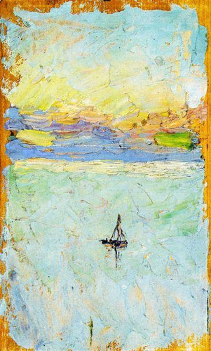 Veleiro no mar (Wassily Kandinsky) - Reprodução com Qualidade Museu