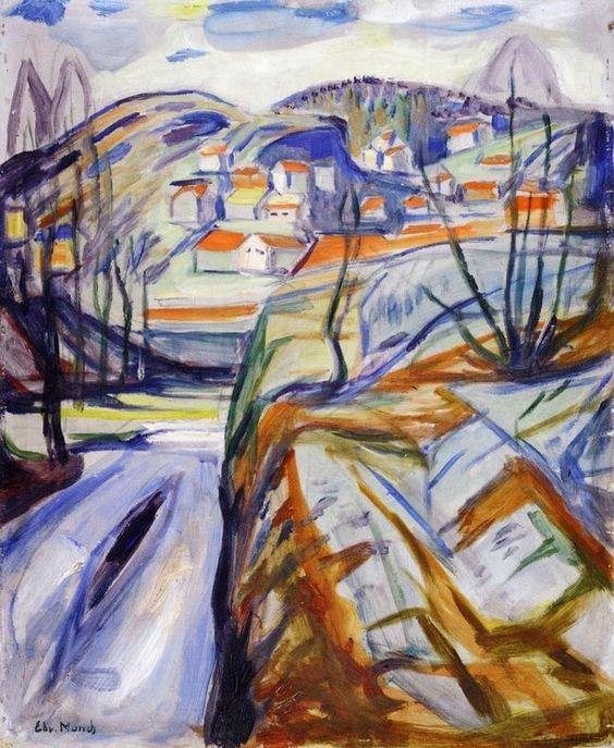 Kragero na primavera (Edvard Munch) - Reprodução com Qualidade Museu