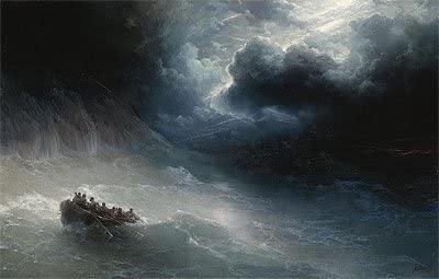 The Wrath Of The Seas (Ivan Aivazovsky) - Reprodução com Qualidade Museu