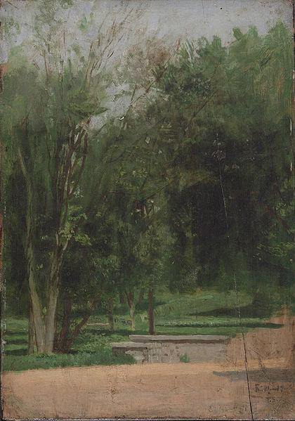 Estude no Fairmount Park (Thomas Eakins) - Reprodução com Qualidade Museu