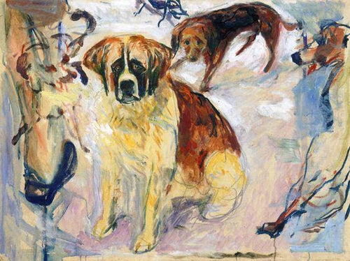 No canil (Edvard Munch) - Reprodução com Qualidade Museu