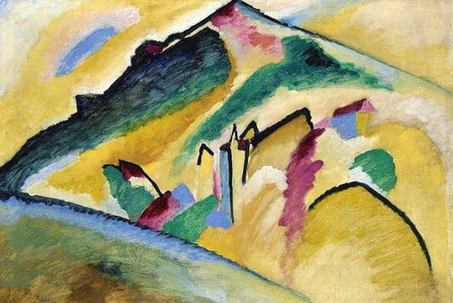 Paisagem de outono (Wassily Kandinsky) - Reprodução com Qualidade Museu