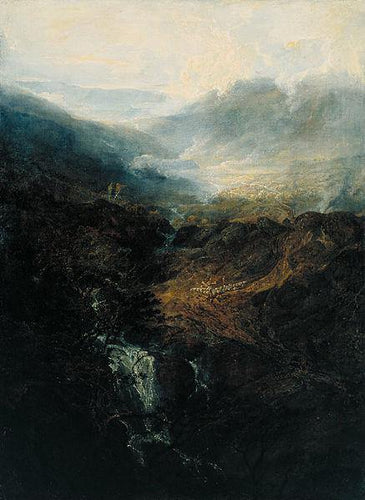 Manhã entre Coniston Fells, Cumberland (Joseph Mallord William Turner) - Reprodução com Qualidade Museu