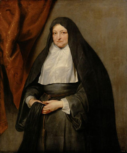 Infanta Isabella Clara Eugenia, retrato de uma viúva (Anthony van Dyck) - Reprodução com Qualidade Museu