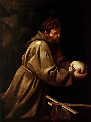São Francisco em oração (Caravaggio) - Reprodução com Qualidade Museu
