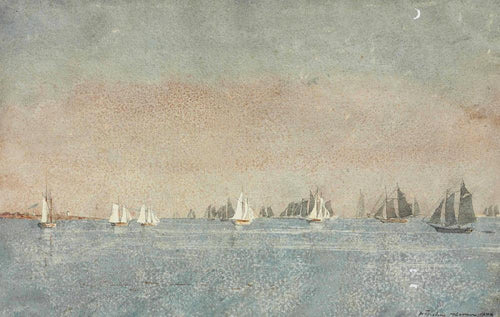 Porto de Gloucester, frota pesqueira (Winslow Homer) - Reprodução com Qualidade Museu