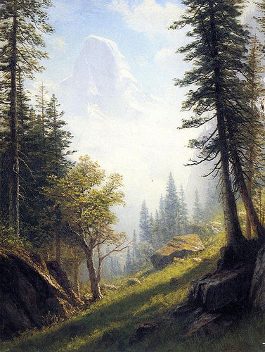 Entre os Alpes Berneses (Albert Bierstadt) - Reprodução com Qualidade Museu