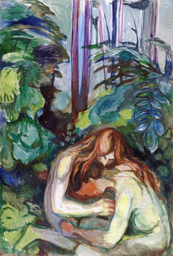 Vampiro na floresta (Edvard Munch) - Reprodução com Qualidade Museu