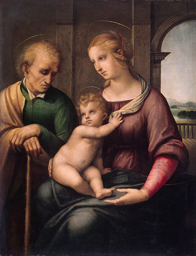 Madonna com São José Sem Barba (Rafael) - Reprodução com Qualidade Museu