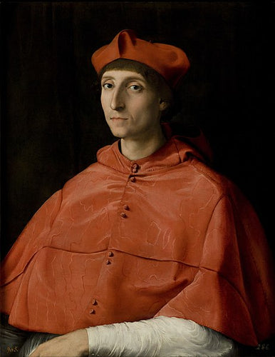 Retrato de um cardeal (Rafael) - Reprodução com Qualidade Museu