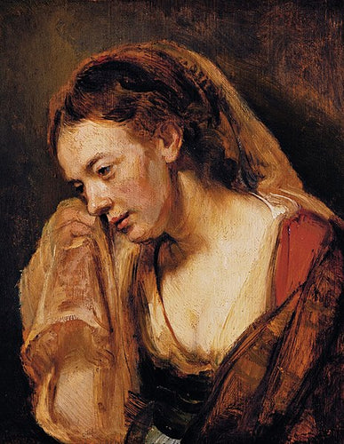 Uma Mulher Chorando (Rembrandt) - Reprodução com Qualidade Museu