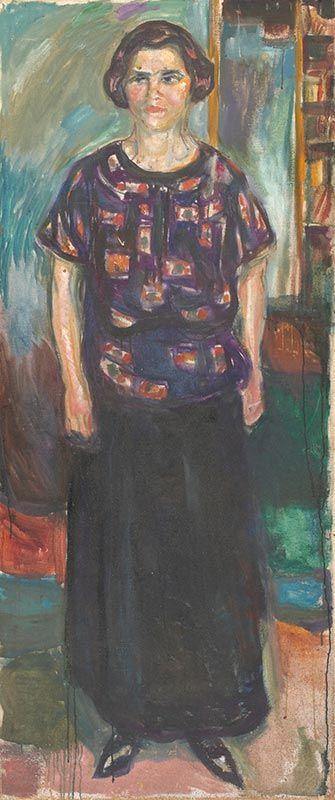Mulher em Pé (Edvard Munch) - Reprodução com Qualidade Museu