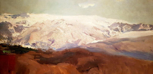 Sierra Nevada no inverno (Joaquin Sorolla) - Reprodução com Qualidade Museu