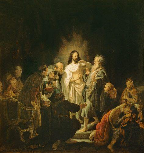 A Incredulidade de Thomas (Rembrandt) - Reprodução com Qualidade Museu