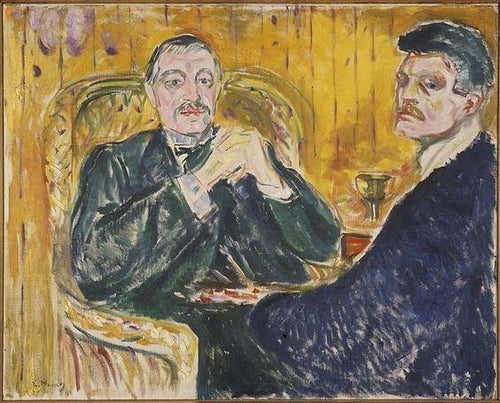 Torvald Stang e Edvard Munch (Edvard Munch) - Reprodução com Qualidade Museu