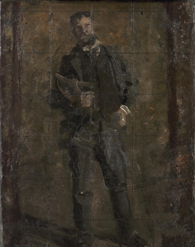 Esboço para o retrato de Leslie W. Miller (Thomas Eakins) - Reprodução com Qualidade Museu