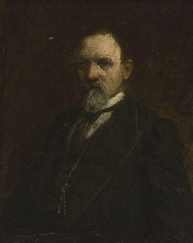 Estudo para o retrato de Joshua Lippincott (Thomas Eakins) - Reprodução com Qualidade Museu