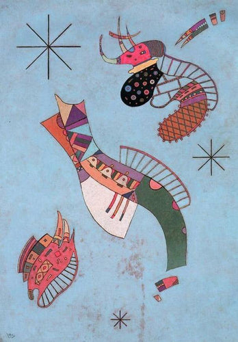 Três estrelas (Wassily Kandinsky) - Reprodução com Qualidade Museu