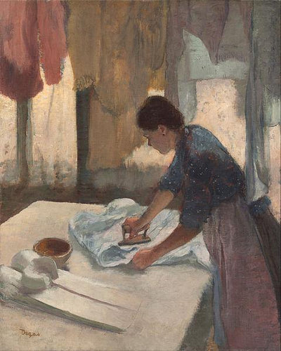 Mulher Passando a Ferro (Edgar Degas) - Reprodução com Qualidade Museu