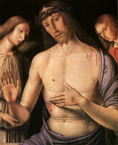 Cristo apoiado por dois anjos (Rafael) - Reprodução com Qualidade Museu